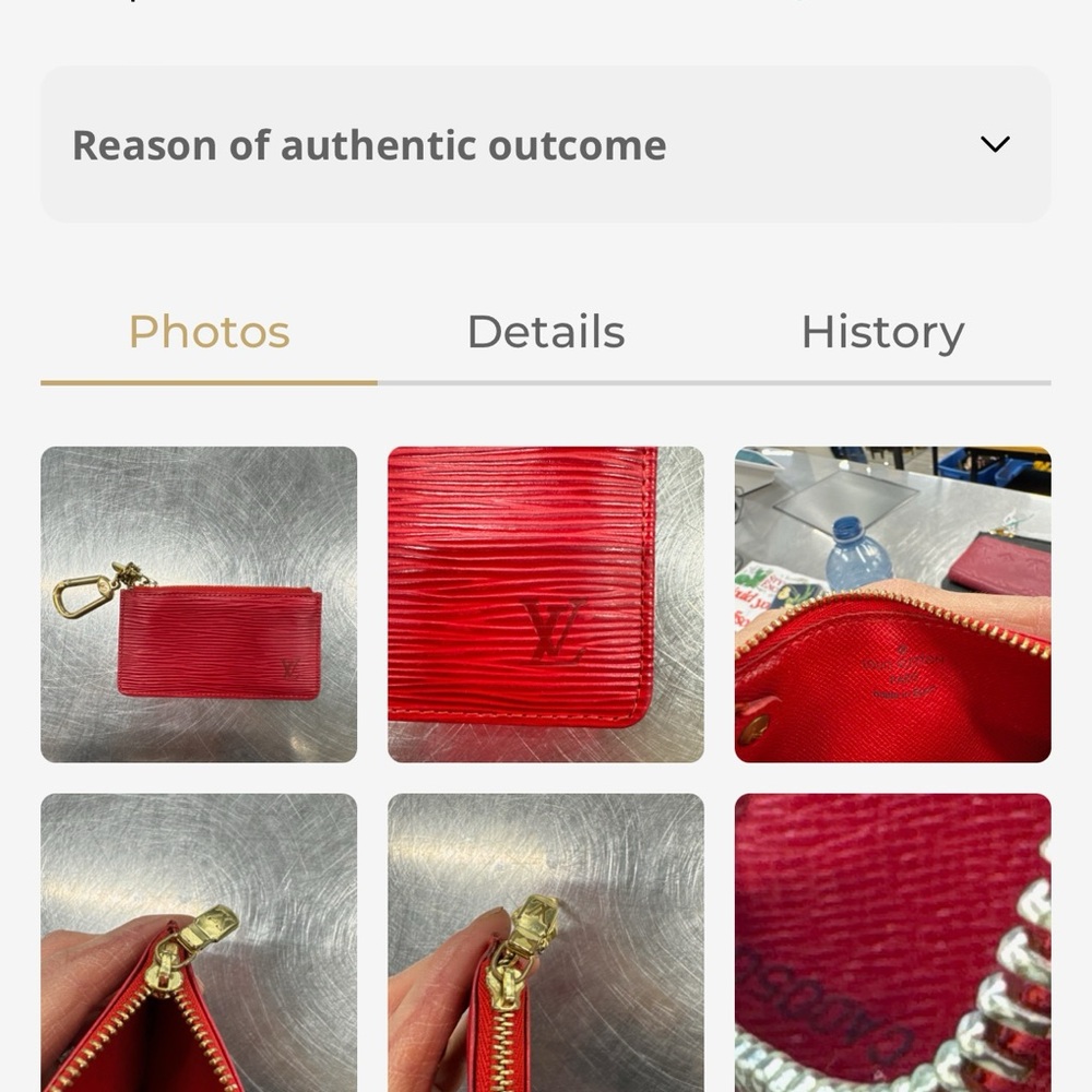 Authentic Louis Vuitton Red Epi Key Cles - Picture 13 of 14